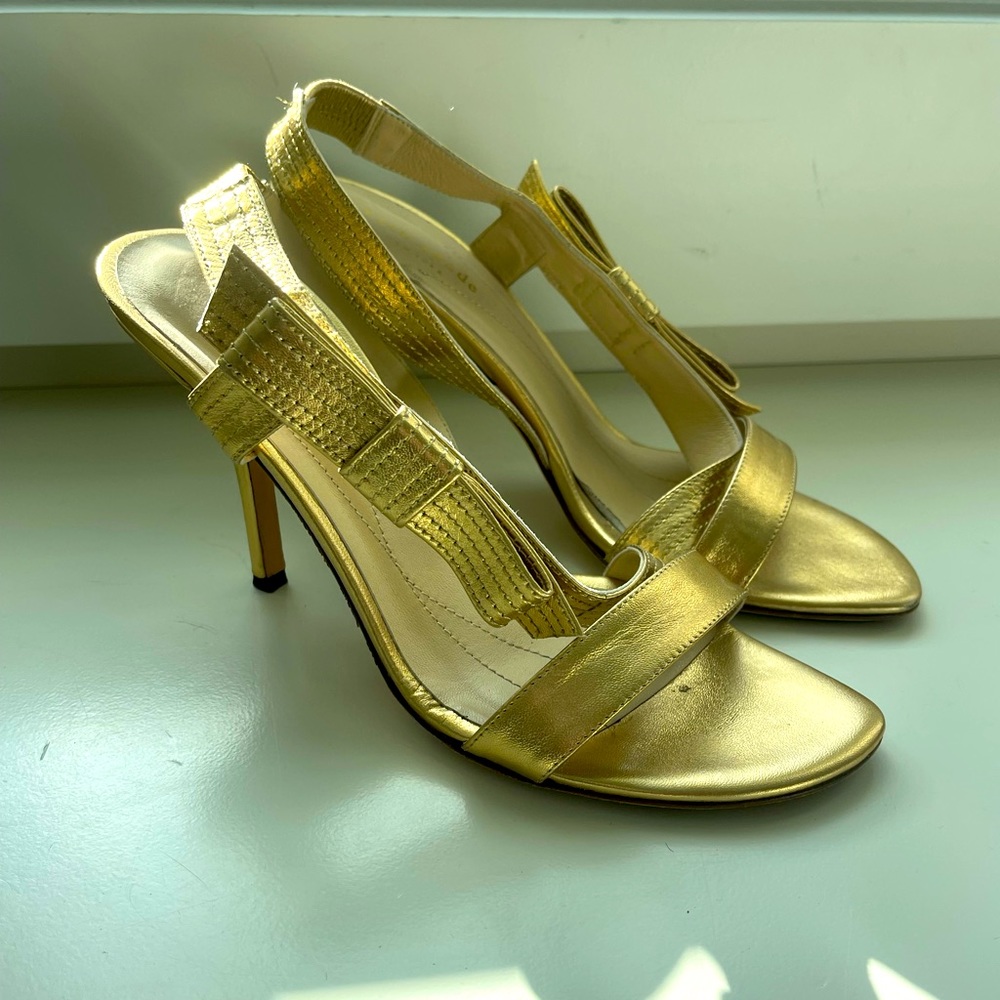Kate Spade Gold Heel